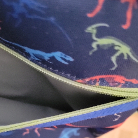 BUNDLE/3-ITEMS/Kids Dinosaur Lunch Bag and Water Bottle & Rule - Navy Multicolor - Picture 11 of 11